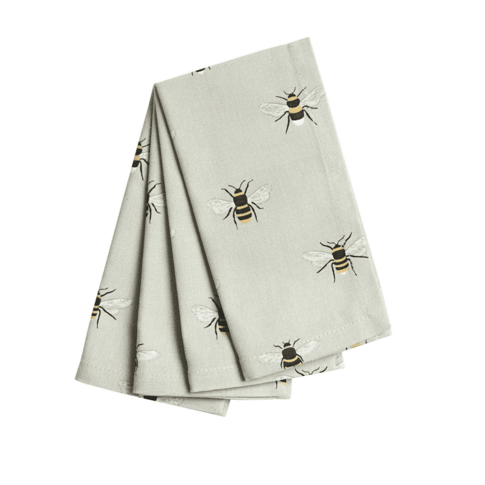 Bees Set of 4 Napkins
