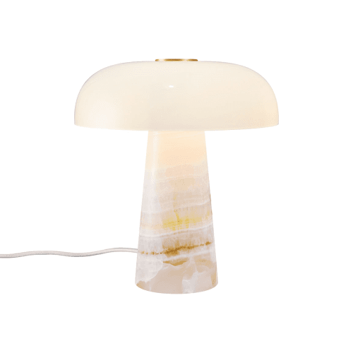 Image showing the Glossy Mini Table Lamp, H24cm, Pink product.
