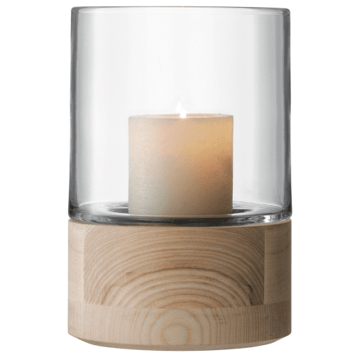 Image showing the Lotta Vase/Lantern, H22.5 cm, clear with ash base product.