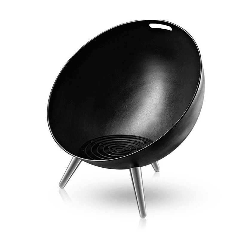 FireGlobe Fire pit, Black/Silver