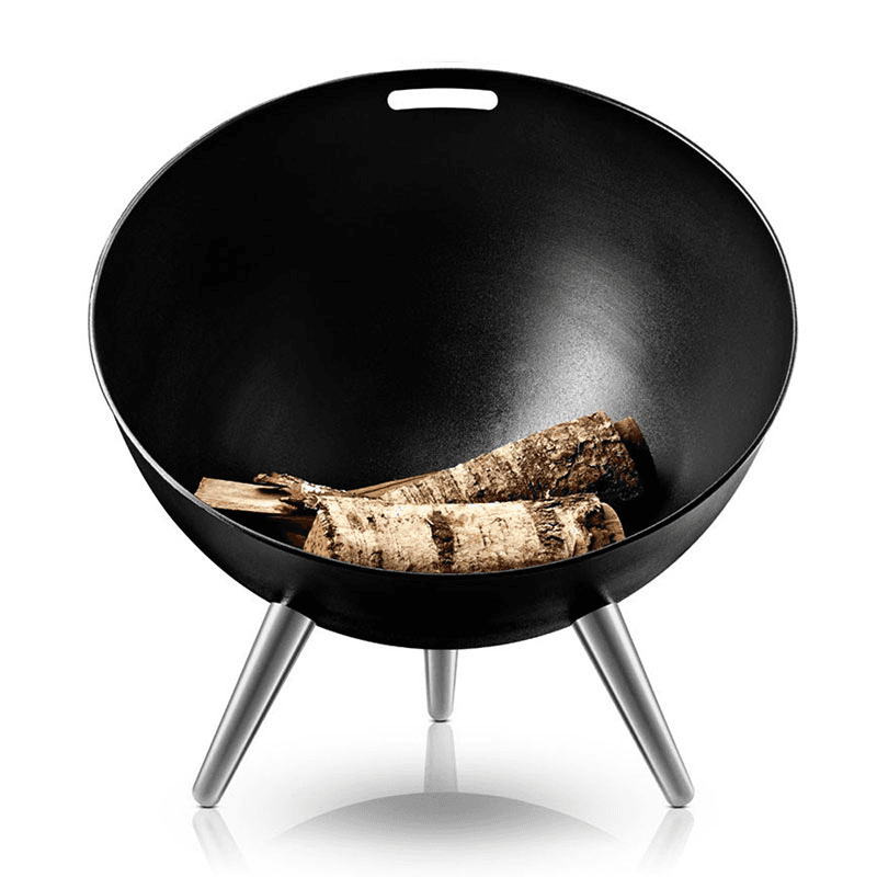 FireGlobe Fire pit, Black/Silver
