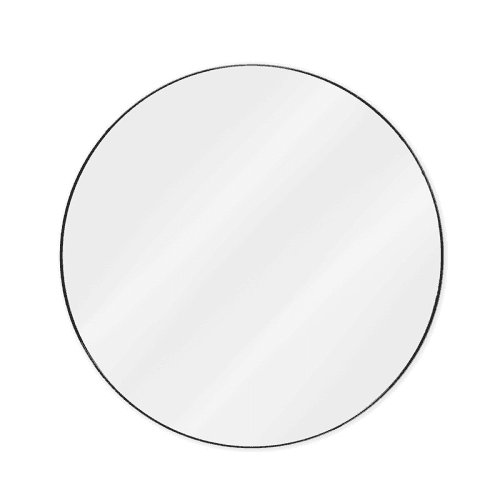 Image showing the Cherington Round Wall Mirror, D45 cm, Black product.