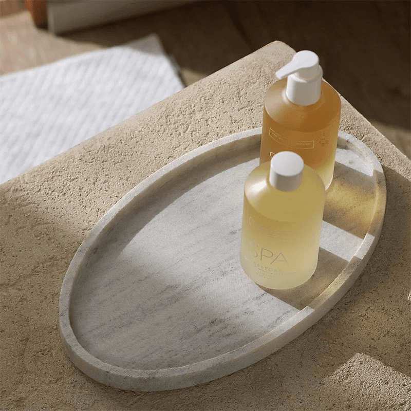 Marble Oval Board, Grey / Stone
