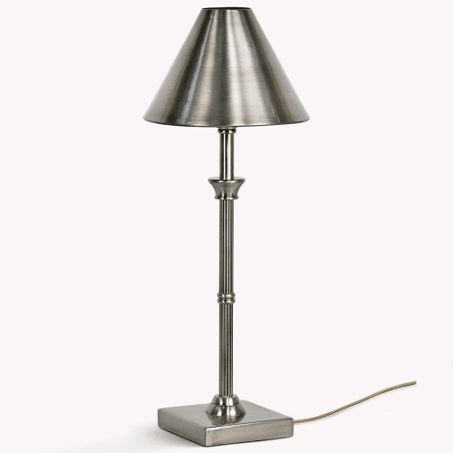 Image showing the Kelmscot Table Lamp, H45 x W18.5cm, Brushed Nickel product.