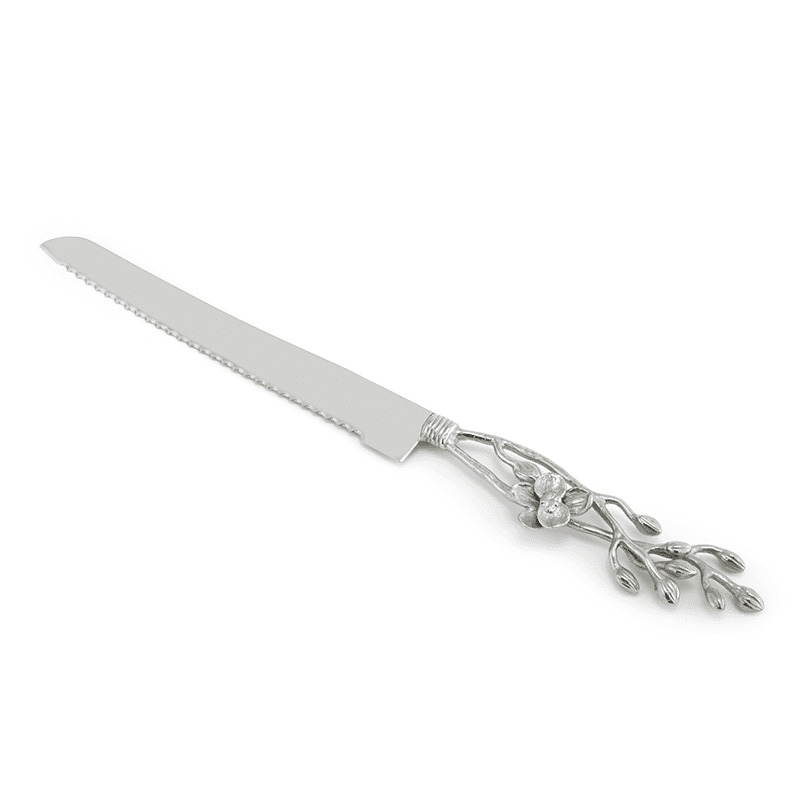 White Orchid Bread Knife, White