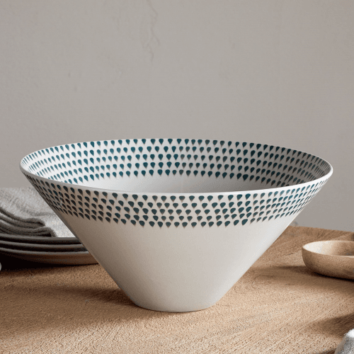 Image showing the Juniper Drop Serving Bowl, D30cm, Green product.