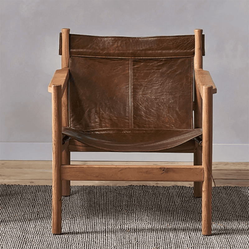 Dalibar Leather Lounger, Tan