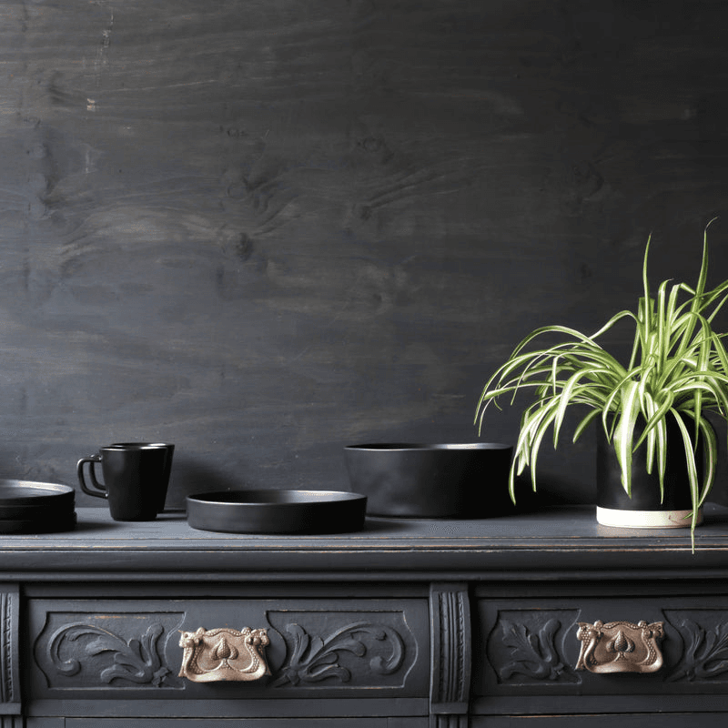 Kuro Side Plate, Black