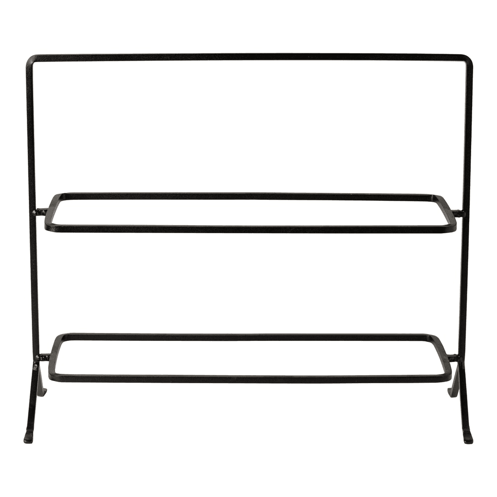 Plano 2 tier serving stand, Black