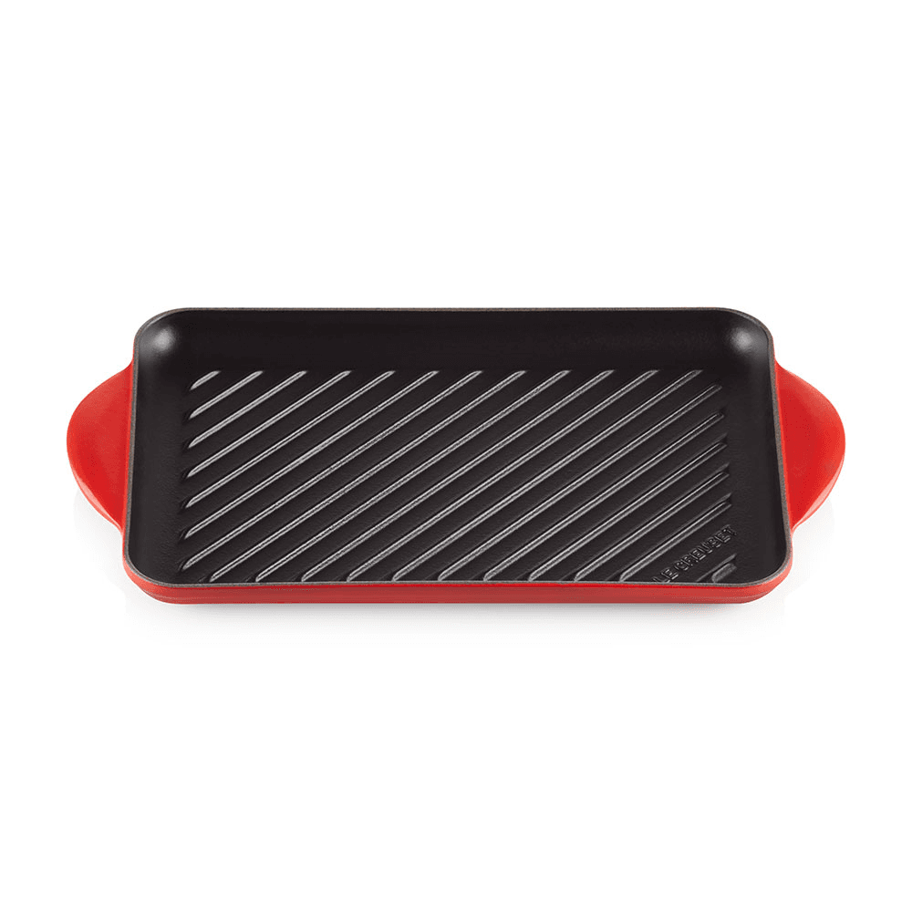 Cast Iron Rectangular Grill, Cerise