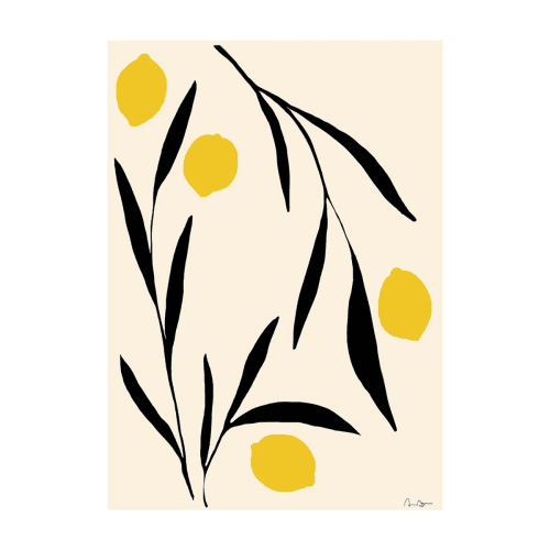 Image showing the Lemon - Anna Morner Art Print, Multi product.