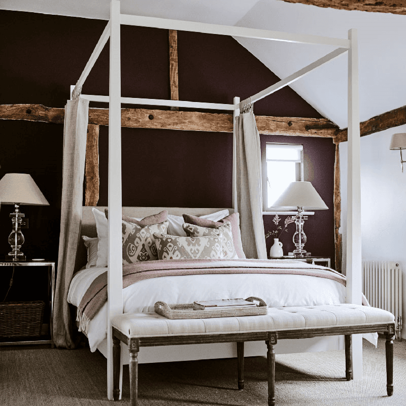 Wardley Four Poster Bed, Linara Natural