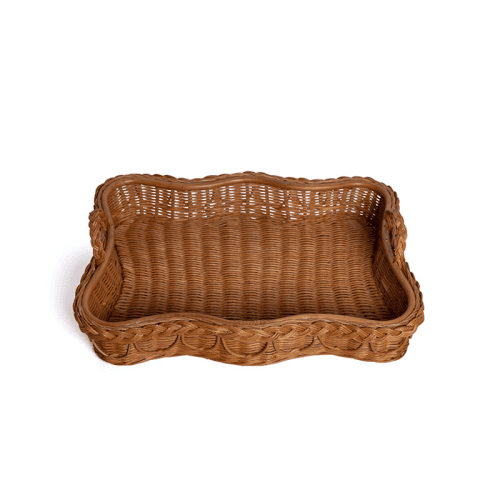 Image showing the Hadley Rattan Tray product.