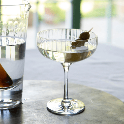 Image showing the Ripple Set of 4 Cocktail Glasses, Clear product.