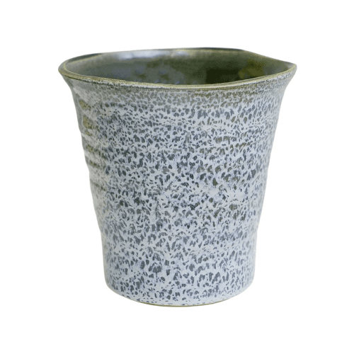 Image showing the Vallo Reactive Glaze Taperer Planter, Blue product.