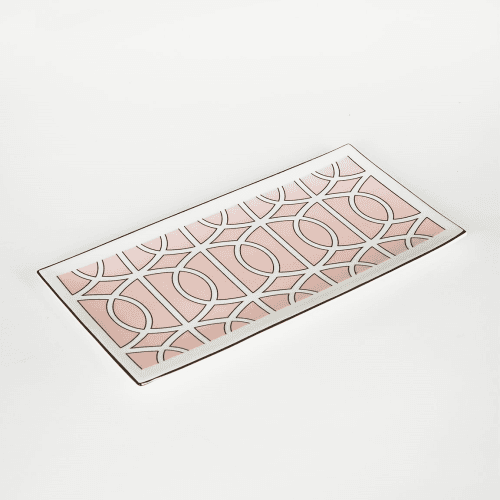 Image showing the Loop Serving Plate, Blush product.