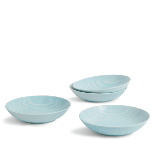 Image showing the Gordon Ramsay Maze Set of 4 Pasta Bowls, Blue product.