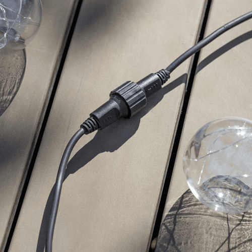 Image showing the Classic Festoon Extendable Lights, Black product.