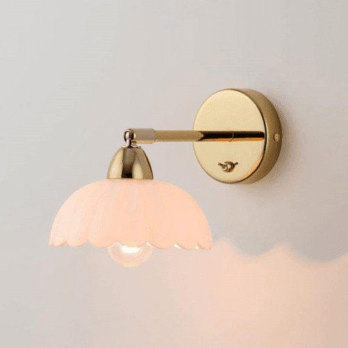 Image showing the Flower Wall Light, Opal product.