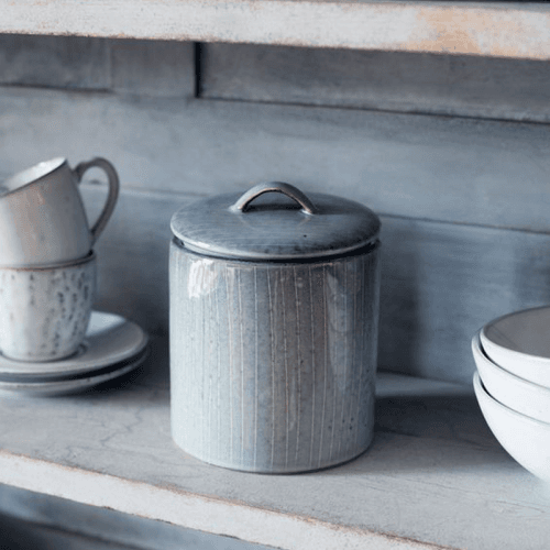 Image showing the Nordic Sea Jar with Lid, Blue product.