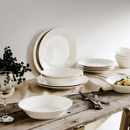 Image showing the Pure Set of 4 Side Plates, White product.