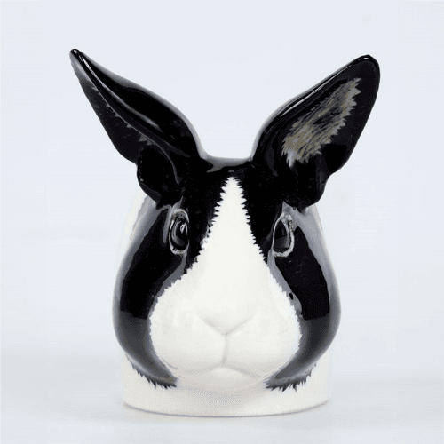 Image showing the Dutch Rabbit Egg Cup, Black & White product.