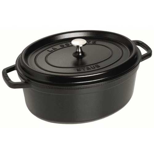 Image showing the Oval cocotte, black product.