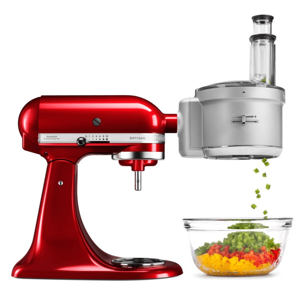 Food Processor Attachment For Mixer, Silver