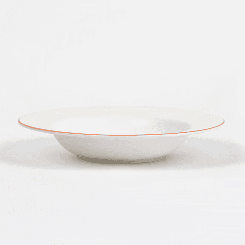 Image showing the Rimmed Soup Bowl, Coral product.