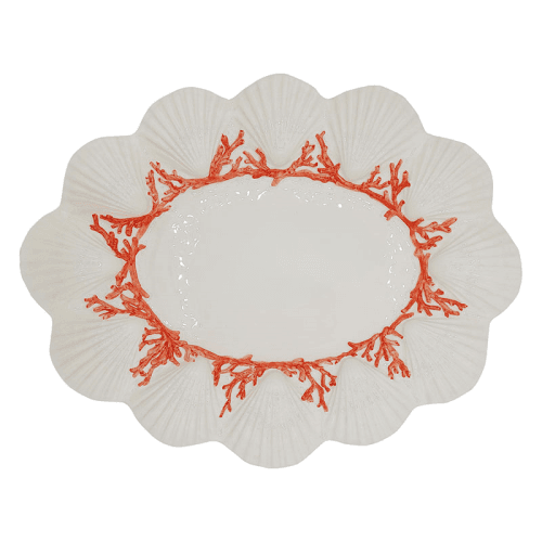 Image showing the Saint Jacques Serving Plate, White product.