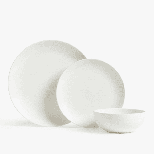 Image showing the Luna 12 Piece Dinner Set, Stainless Steel product.