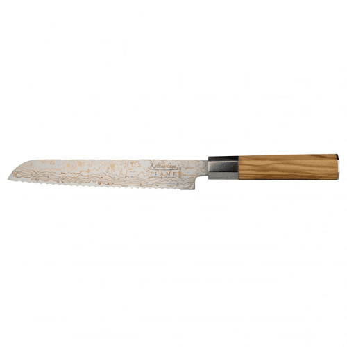 Image showing the Flame Bread Knife, Olive Wood product.