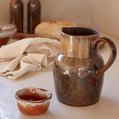 Image showing the Poterie Set of 6 Round Ramekins, Caramel Latte product.