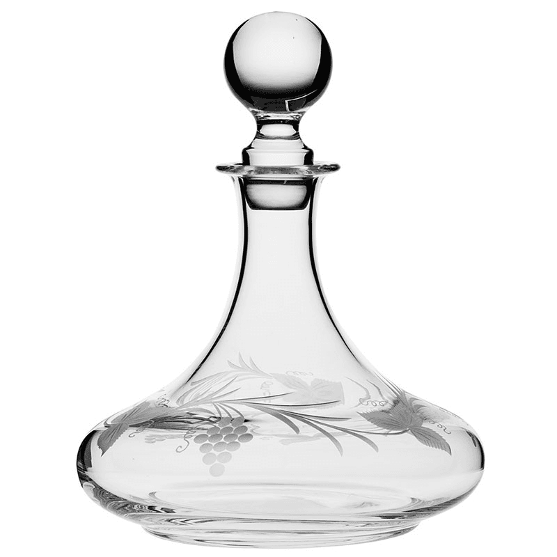 Grapevine Ships Decanter, Clear