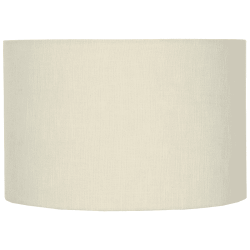 Image showing the Double Lined Linen Drum Shade, Vanilla product.