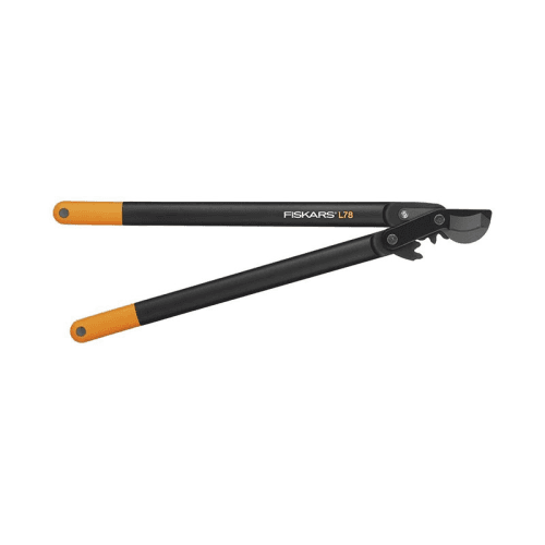 Image showing the PowerGear Hook Head Bypass Lopper, Black and Orange product.