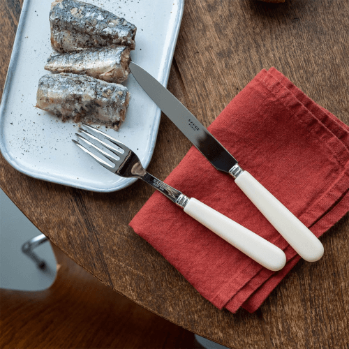 Image showing the Pop Unis Dinner Knife, Ivory product.