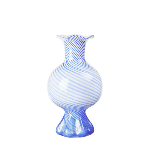 Image showing the Mella Vase, Blue & White product.