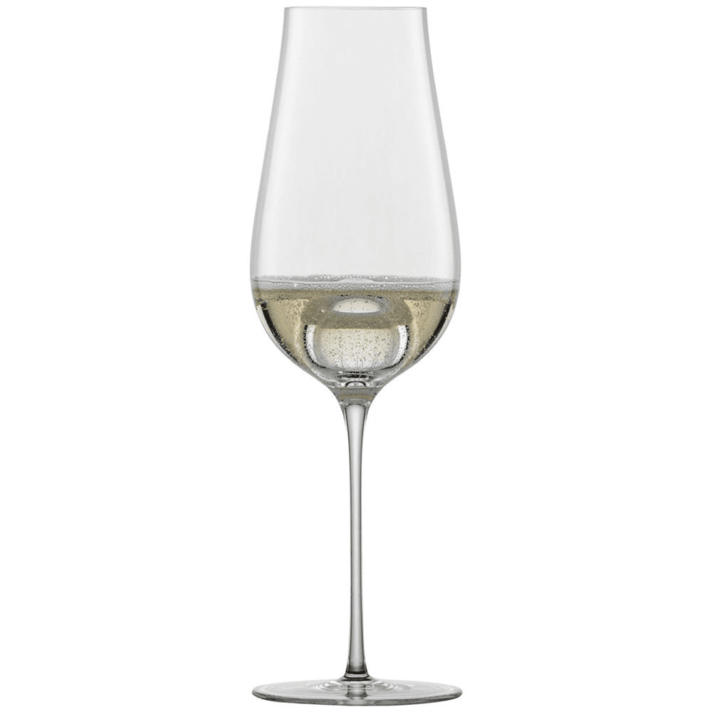 Air Sense Pair of Champagne Glasses 77ep, Crystal Clear