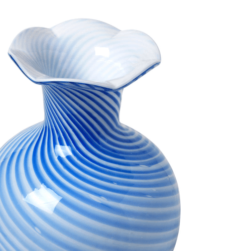 Image showing the Mella Vase, Blue & White product.