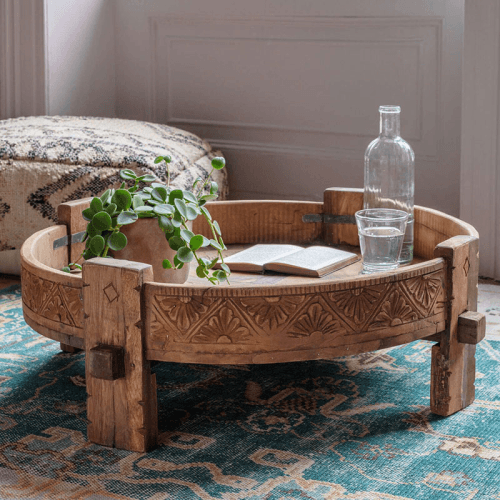 Image showing the Ryka Grinder Side Table, Brown product.