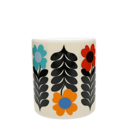 Image showing the Frances Collet Flower Latte Mug, Multicolour product.