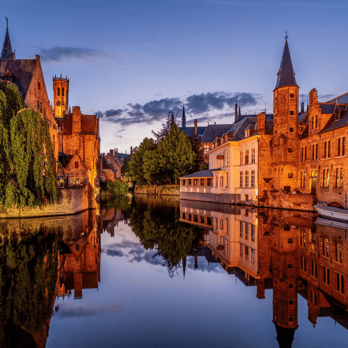 Image showing the Picturesque escape in Bruges with fine dining and horse-drawn carriage product.