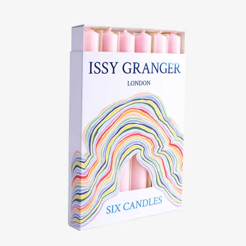 Image showing the Dinner Candles, 20 x 2.2 cm, Marguerite Pink product.