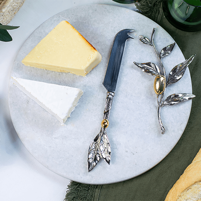 Olive Cheeseboard & Knife Set, Marble