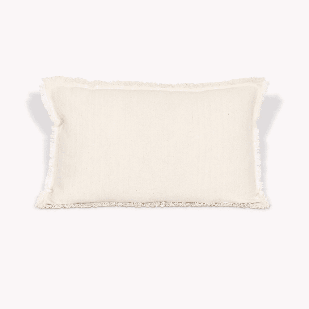 Saddlewood Cushion, Ivory