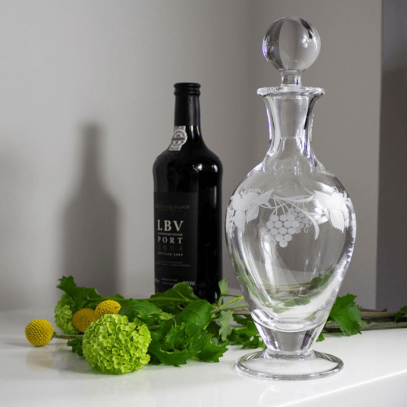 Grapevine Wine Decanter, Clear