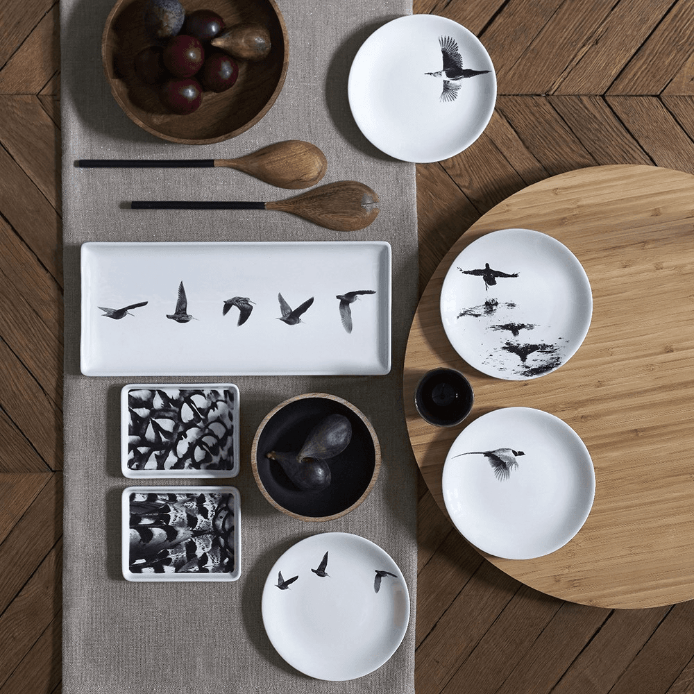 Chambord Pheasant Side plate, White/Black