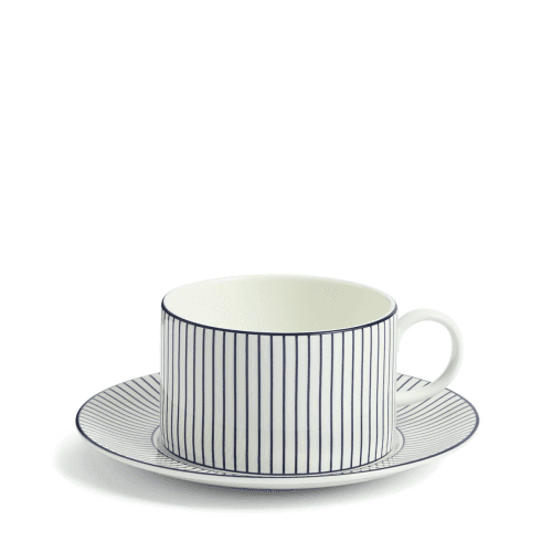 Image showing the Gio Pinstripe Teacup & Saucer product.