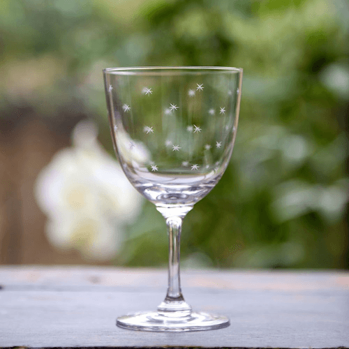 Image showing the Stars Set of 6 wine glasses, Crystal product.